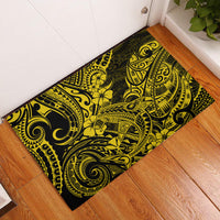 Hawaii Shark Rubber Doormat Polynesian Pattern Yellow Version LT01 Yellow - Polynesian Pride