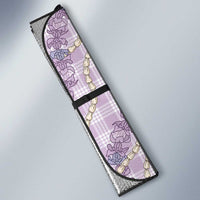 Pua Kalaunu Lei Auto Sun Shade Palaka Pattern LT01 - Polynesian Pride