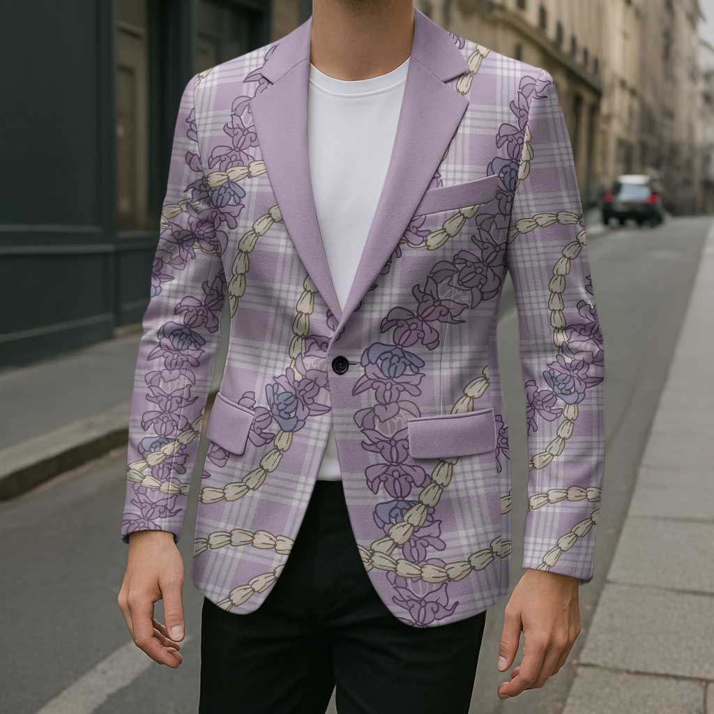 Pua Kalaunu Lei Blazer Palaka Pattern