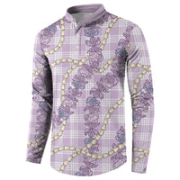 Pua Kalaunu Lei Button Sweatshirt Palaka Pattern LT01 - Polynesian Pride