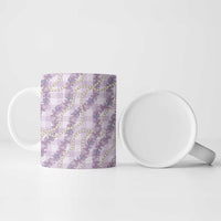 Pua Kalaunu Lei Ceramic Mug Palaka Pattern