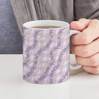 Pua Kalaunu Lei Ceramic Mug Palaka Pattern