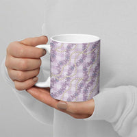 Pua Kalaunu Lei Ceramic Mug Palaka Pattern