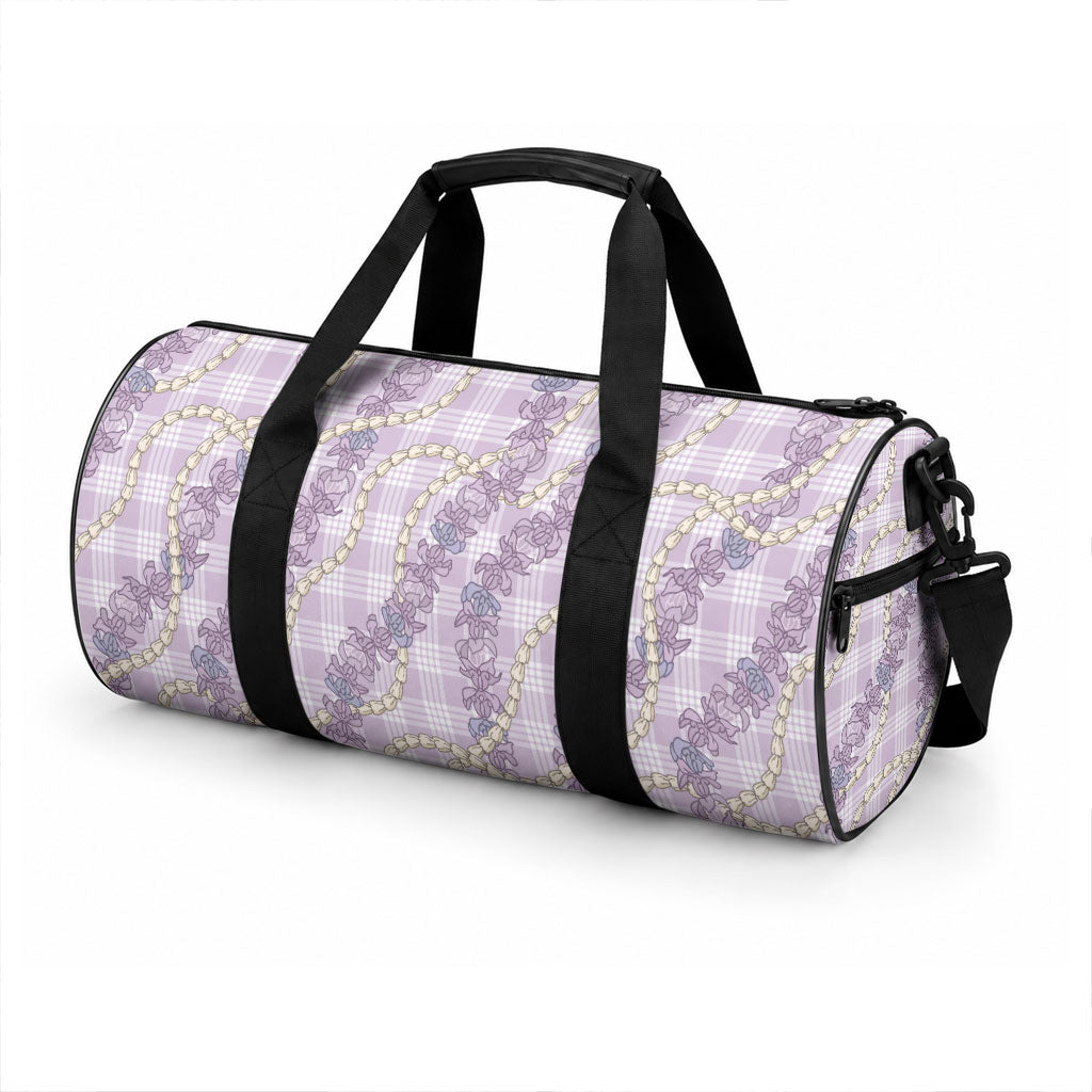 Pua Kalaunu Lei Duffle Bag Palaka Pattern