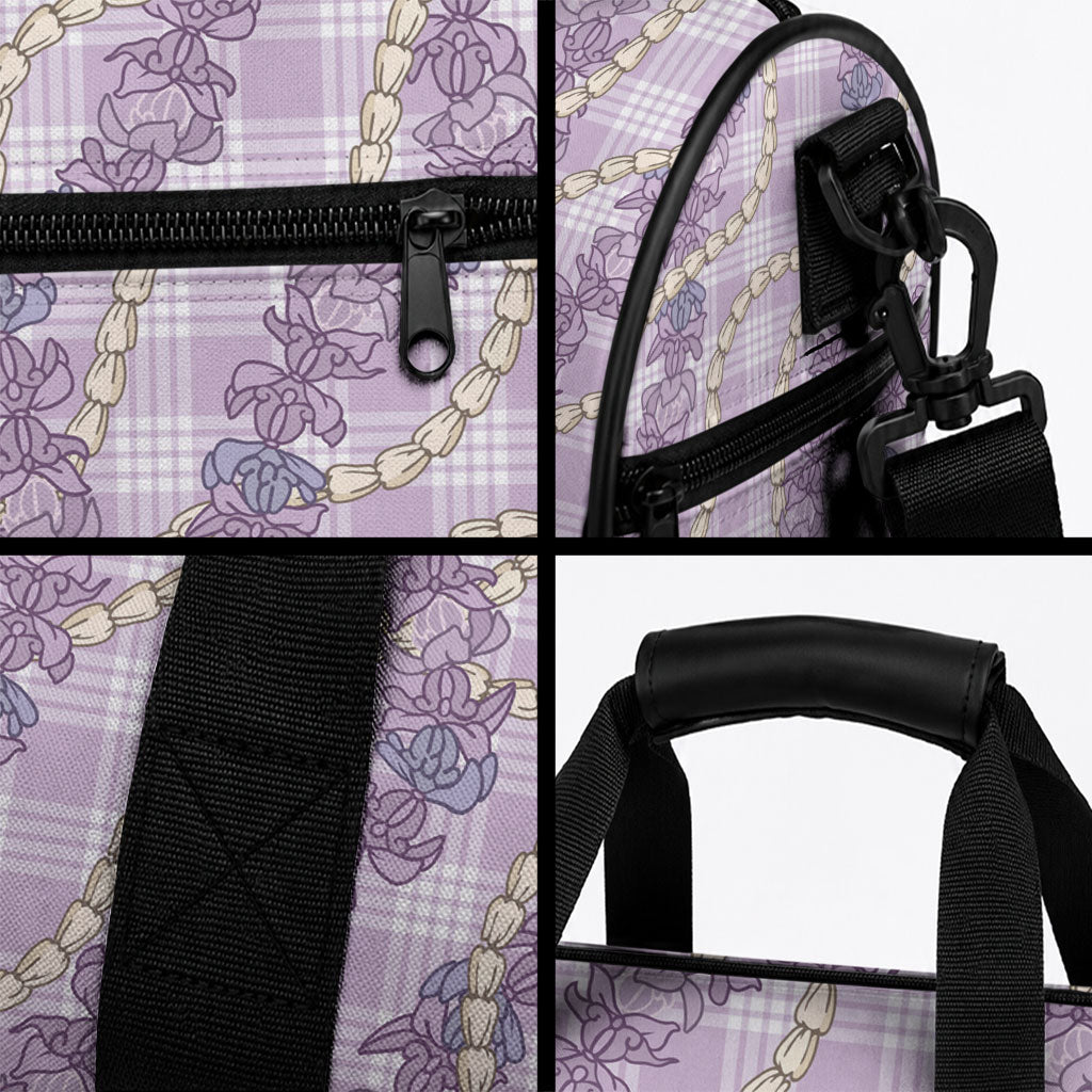 Pua Kalaunu Lei Duffle Bag Palaka Pattern