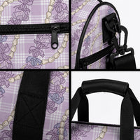 Pua Kalaunu Lei Duffle Bag Palaka Pattern