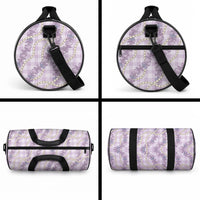 Pua Kalaunu Lei Duffle Bag Palaka Pattern