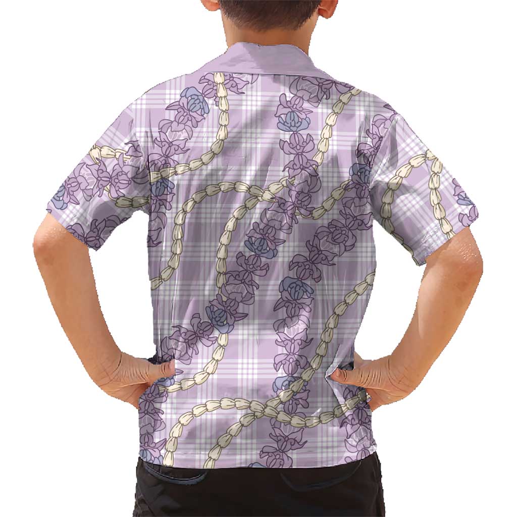 Pua Kalaunu Lei Family Matching Off The Shoulder Long Sleeve Dress and Hawaiian Shirt Palaka Pattern LT01 - Polynesian Pride