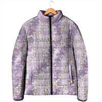 Pua Kalaunu Lei Padded Jacket Palaka Pattern LT01 - Polynesian Pride