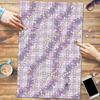 Pua Kalaunu Lei Puzzle Palaka Pattern
