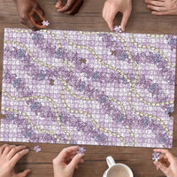 Pua Kalaunu Lei Puzzle Palaka Pattern