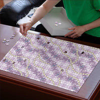 Pua Kalaunu Lei Puzzle Palaka Pattern