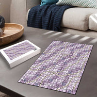Pua Kalaunu Lei Puzzle Palaka Pattern