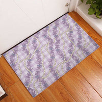 Pua Kalaunu Lei Rubber Doormat Palaka Pattern