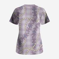 Pua Kalaunu Lei Scrub Top Palaka Pattern LT01 - Polynesian Pride