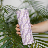Pua Kalaunu Lei Skinny Tumbler Palaka Pattern