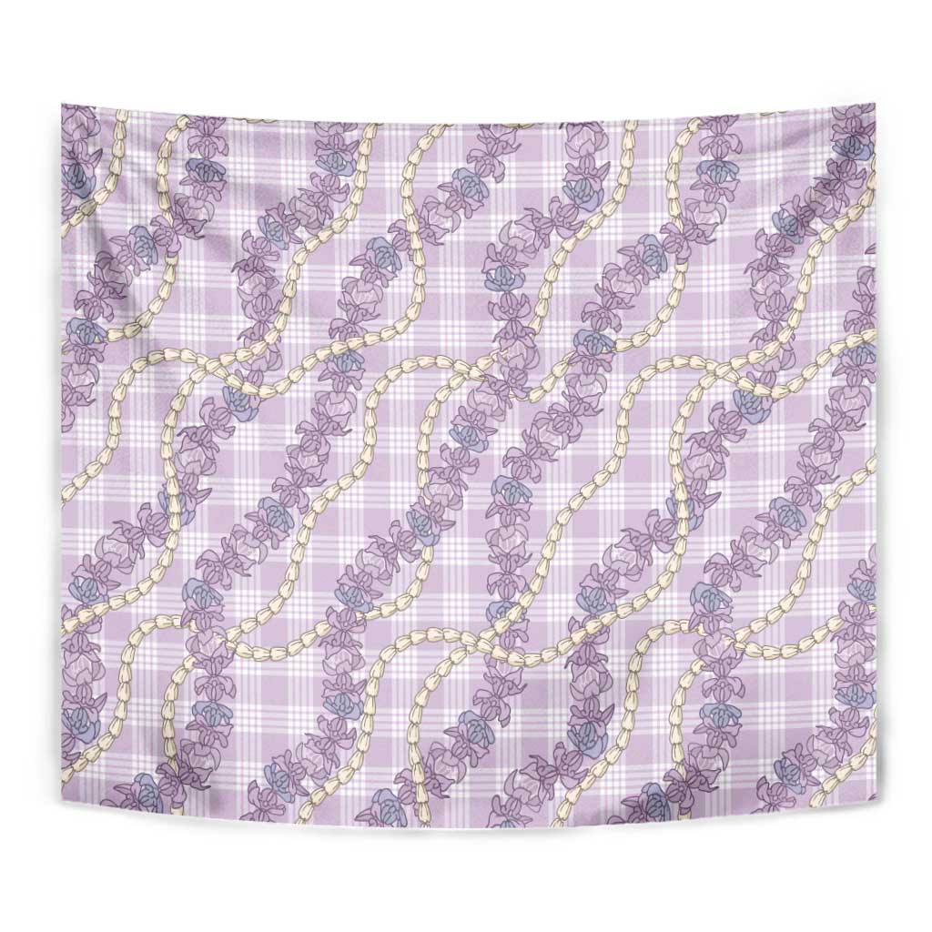 Pua Kalaunu Lei Tapestry Palaka Pattern