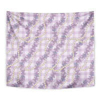 Pua Kalaunu Lei Tapestry Palaka Pattern