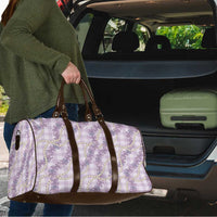 Pua Kalaunu Lei Travel Bag Palaka Pattern