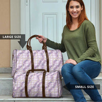 Pua Kalaunu Lei Travel Bag Palaka Pattern