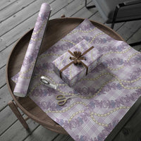 Pua Kalaunu Lei Wrapping Paper Palaka Pattern
