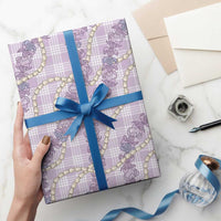 Pua Kalaunu Lei Wrapping Paper Palaka Pattern