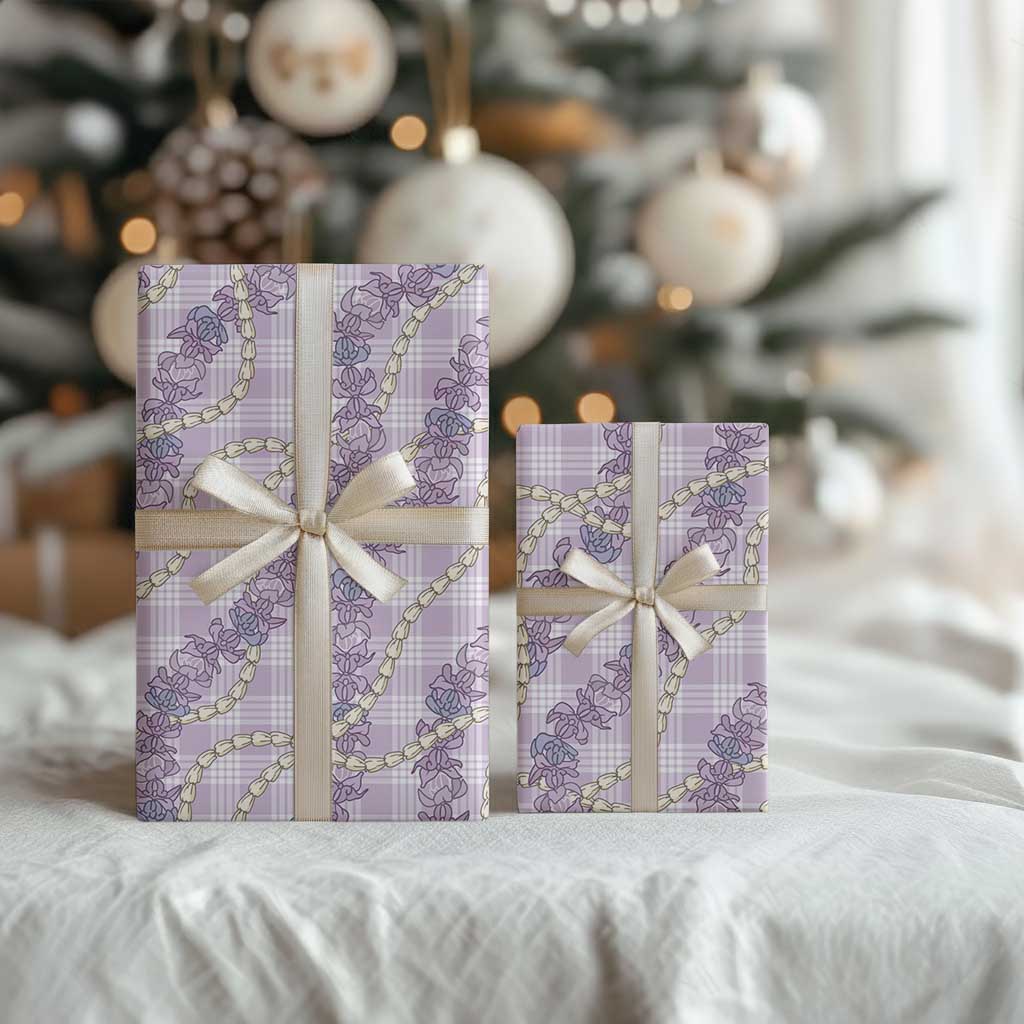 Pua Kalaunu Lei Wrapping Paper Palaka Pattern