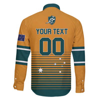 Custom Rugby Australia Family Matching Off Shoulder Short Dress and Hawaiian Shirt Junior Wallabies Go Champions