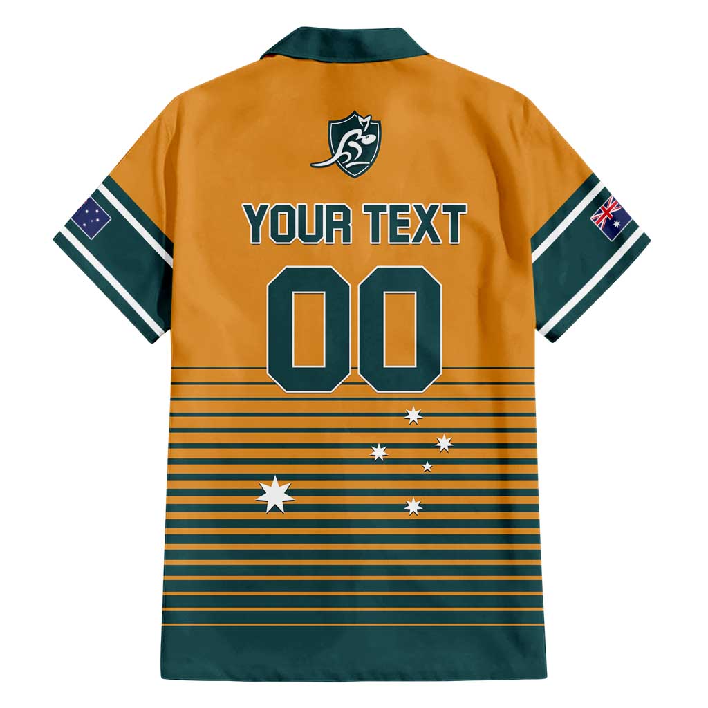 Custom Rugby Australia Hawaiian Shirt Junior Wallabies Go Champions