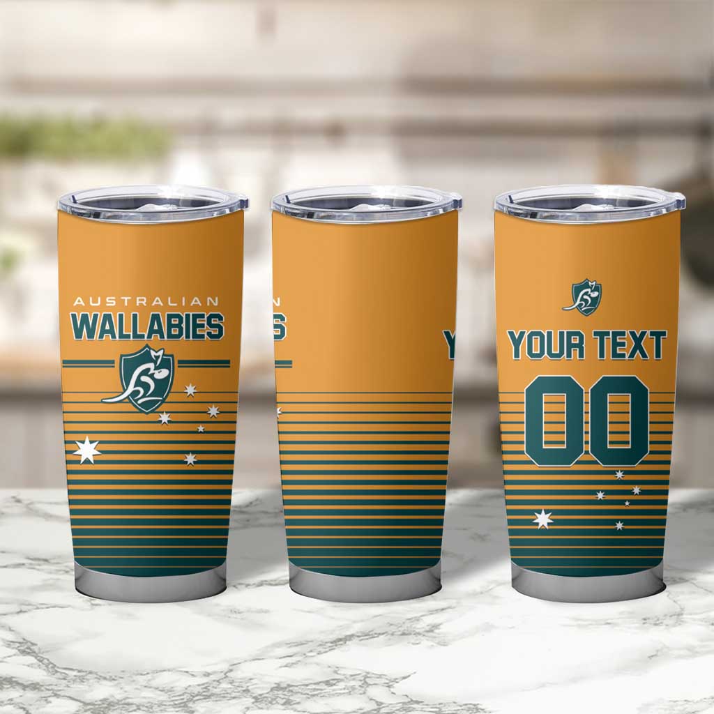 Custom Rugby Australia Tumbler Cup Junior Wallabies Go Champions LT01 - Polynesian Pride
