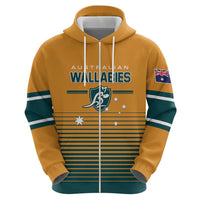 Custom Rugby Australia Zip Hoodie Junior Wallabies Go Champions LT01 - Polynesian Pride