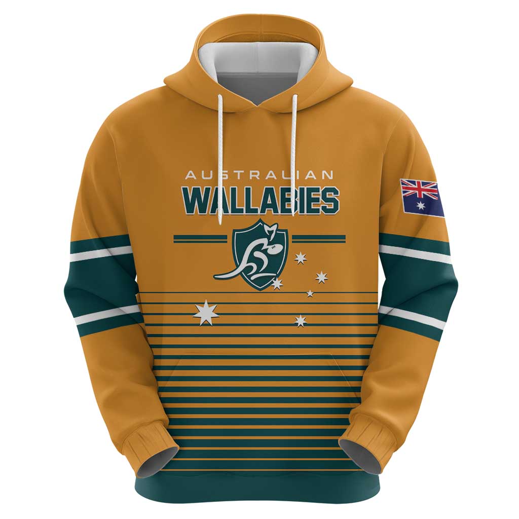 Custom Rugby Australia Zip Hoodie Junior Wallabies Go Champions LT01 - Polynesian Pride