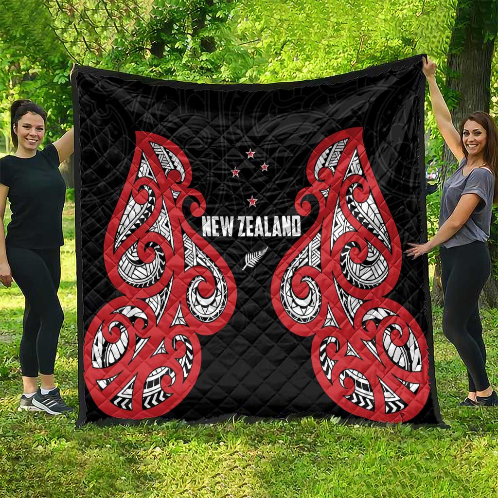 Rugby New Zealand Quilt Baby Black Go Champions