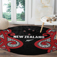Rugby New Zealand Round Carpet Baby Black Go Champions