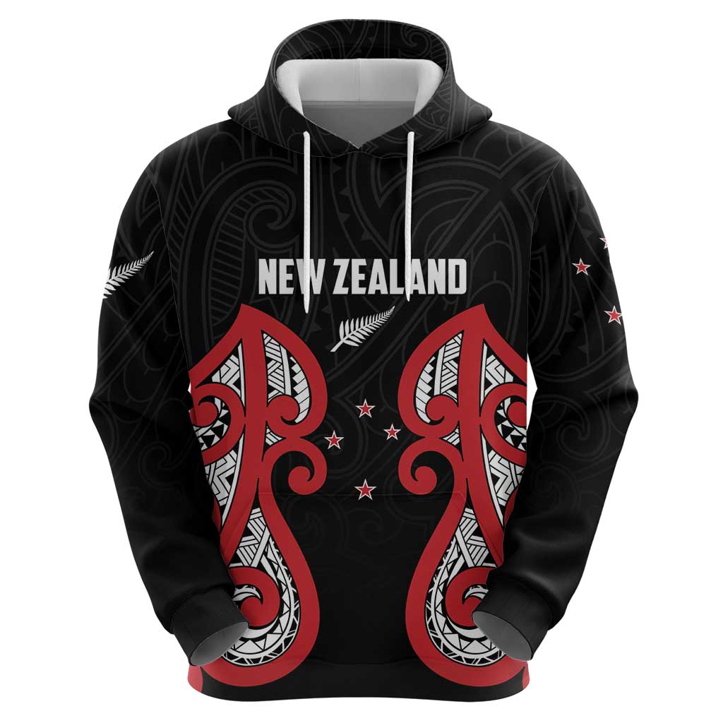 Custom Rugby New Zealand Zip Hoodie Baby Black Go Champions LT01 - Polynesian Pride