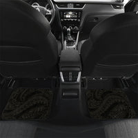 Monstera Plumeria Flowers Olive Green Car Mats Polynesian Pattern LT01 Set 2pcs - Back Green - Polynesian Pride