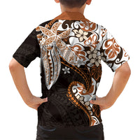 Monstera Plumeria Flowers Orange Family Matching Off Shoulder Maxi Dress and Hawaiian Shirt Polynesian Pattern LT01 - Polynesian Pride