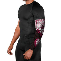 Monstera Plumeria Flowers Pink Arm Sleeves Polynesian Pattern LT01 - Polynesian Pride