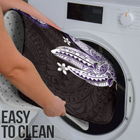 Monstera Plumeria Flowers Purple Bathroom Set Polynesian Pattern LT01 - Polynesian Pride