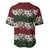 Hawaiian Hibiscus Christmas Color Baseball Jersey Unique