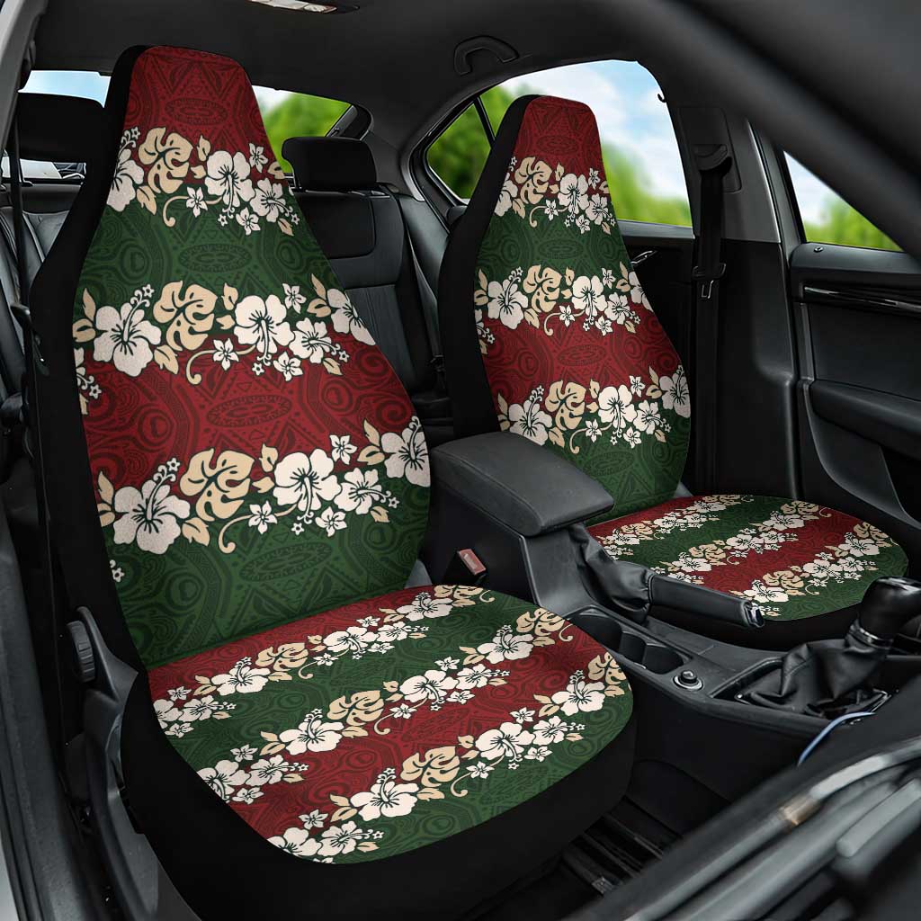 Hawaiian Hibiscus Christmas Color Car Seat Cover Unique