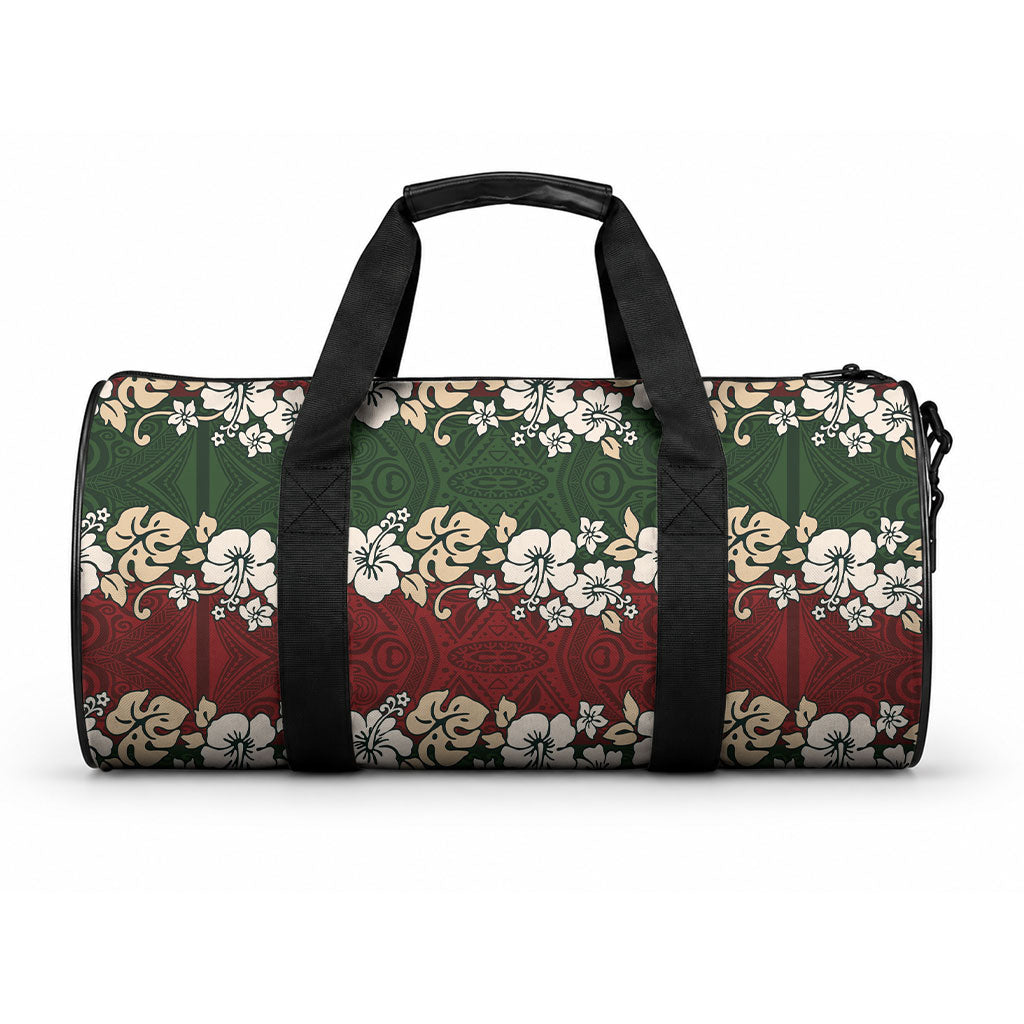 Hawaiian Hibiscus Christmas Color Duffle Bag Unique LT01 One size Red - Polynesian Pride