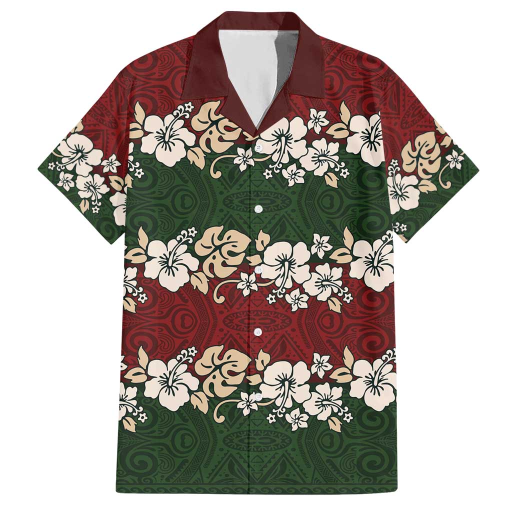 Hawaiian Hibiscus Christmas Color Hawaiian Shirt Unique