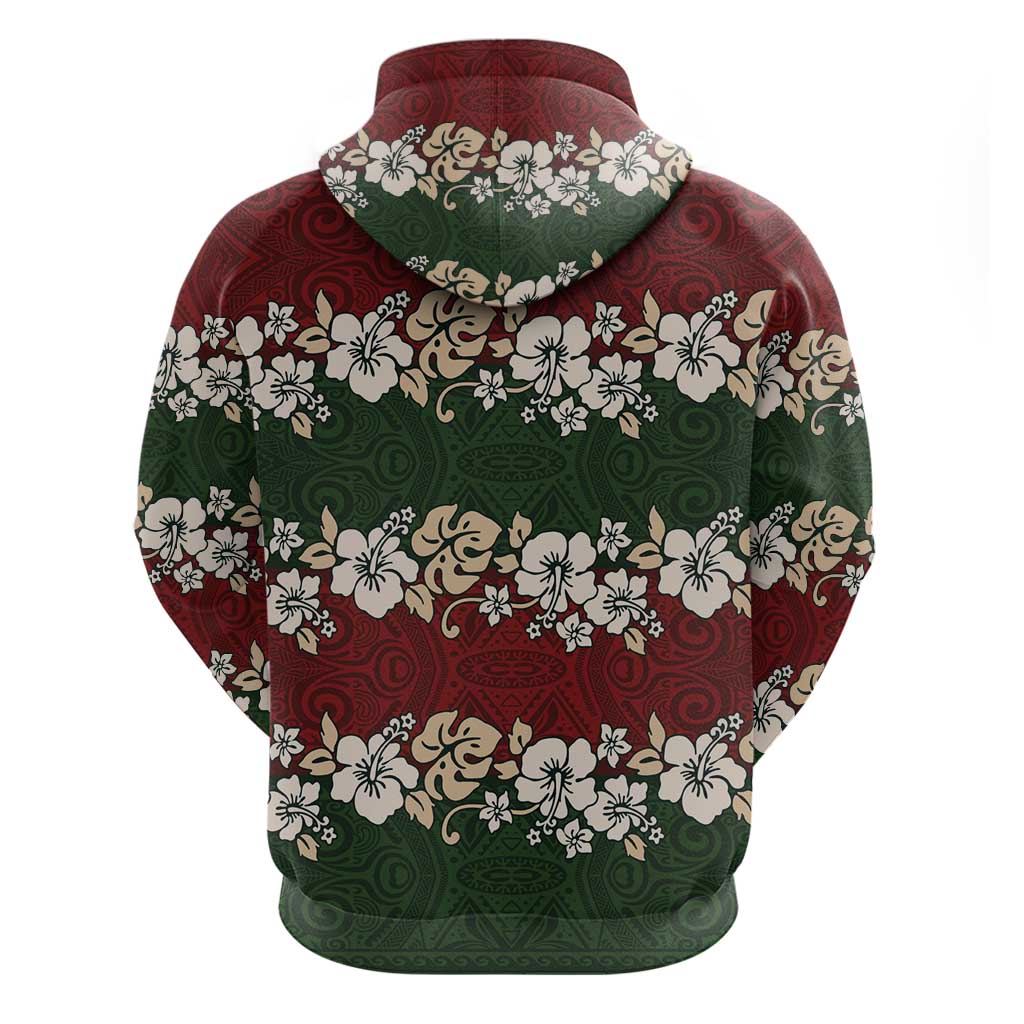 Hawaiian Hibiscus Christmas Color Hoodie Unique