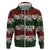 Hawaiian Hibiscus Christmas Color Zip Hoodie Unique