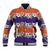 Hawaiian Hibiscus Baseball Jacket Orange and Purple Unique