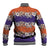 Hawaiian Hibiscus Baseball Jacket Orange and Purple Unique