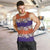 Hawaiian Hibiscus Men Tank Top Orange and Purple Unique