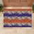 Hawaiian Hibiscus Rubber Doormat Orange and Purple Unique