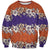 Hawaiian Hibiscus Sweatshirt Orange and Purple Unique